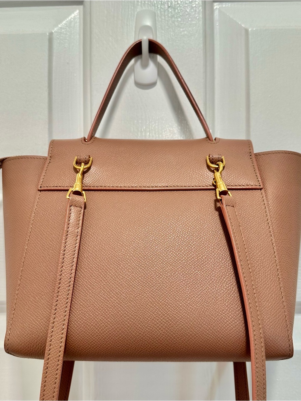 CELINE Grained Calfskin Nano Belt Bag in Antique Rose! - Picture 5 of 11